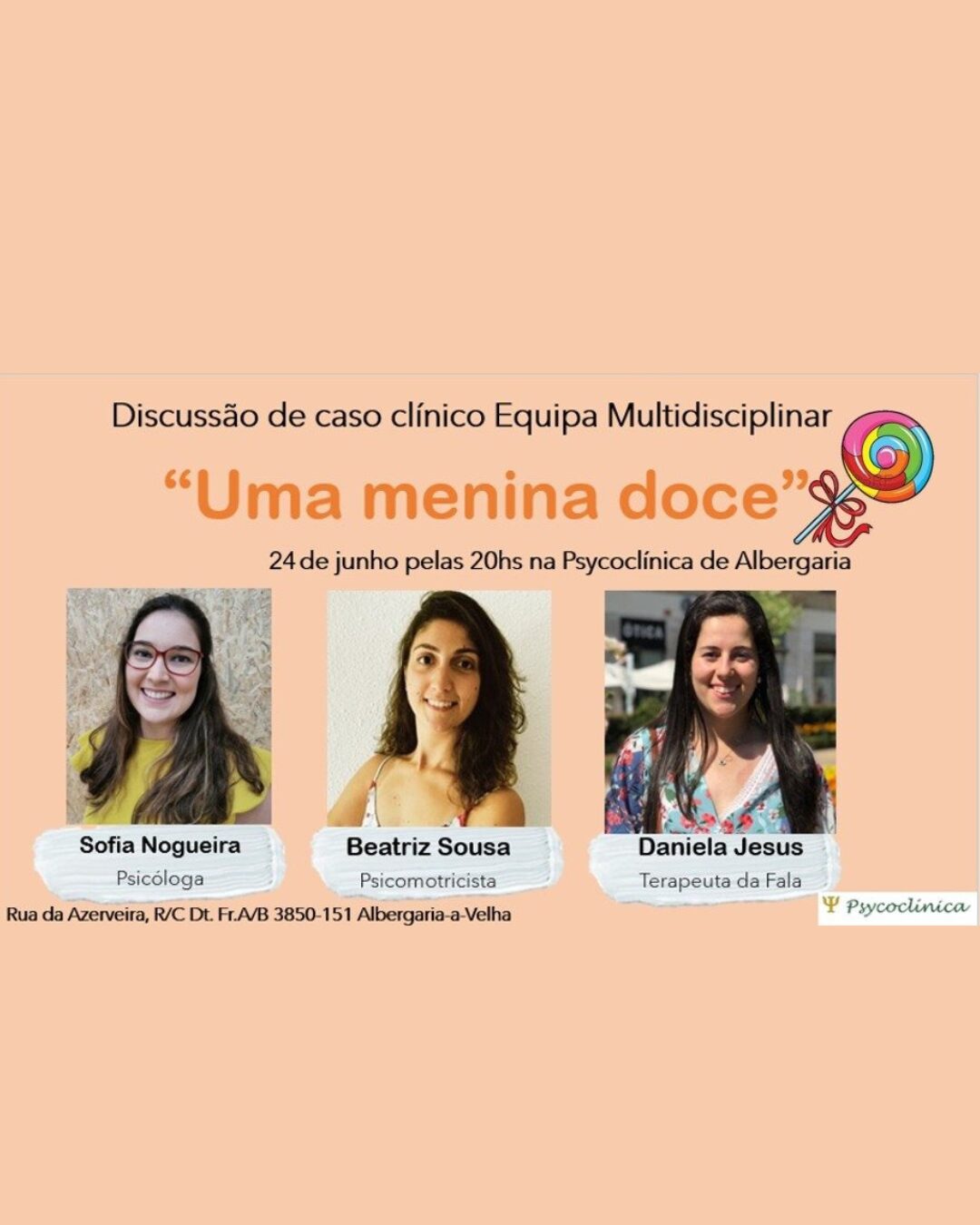 “Uma menina doce” foi uma discussão de caso clínico que organizámos no dia 24 de junho de 2021, na nossa clínica em Albergaria-a-Velha, com a participação da nossa equipa multidisciplinar.