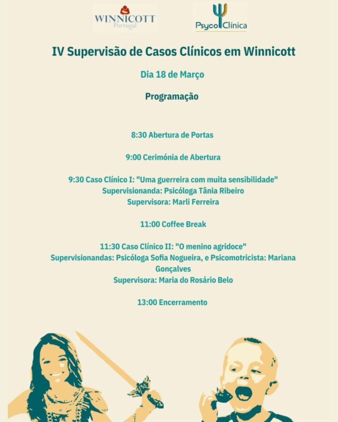 Realizámos a apresentação da IV Supervisão de Casos Clínicos em Winnicott na Universidade de Lisboa. O evento reuniu profissionais para uma manhã de profunda análise clínica e teórica.